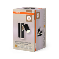 OSRAM DECOR SPOT MARS Wandleuchte, Click Select, 16,5W, 540lm, schwarz