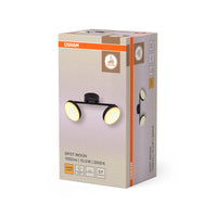 OSRAM DECOR Spot Moon Deckenleuchte schwarz, 2 Spots, 10.5W