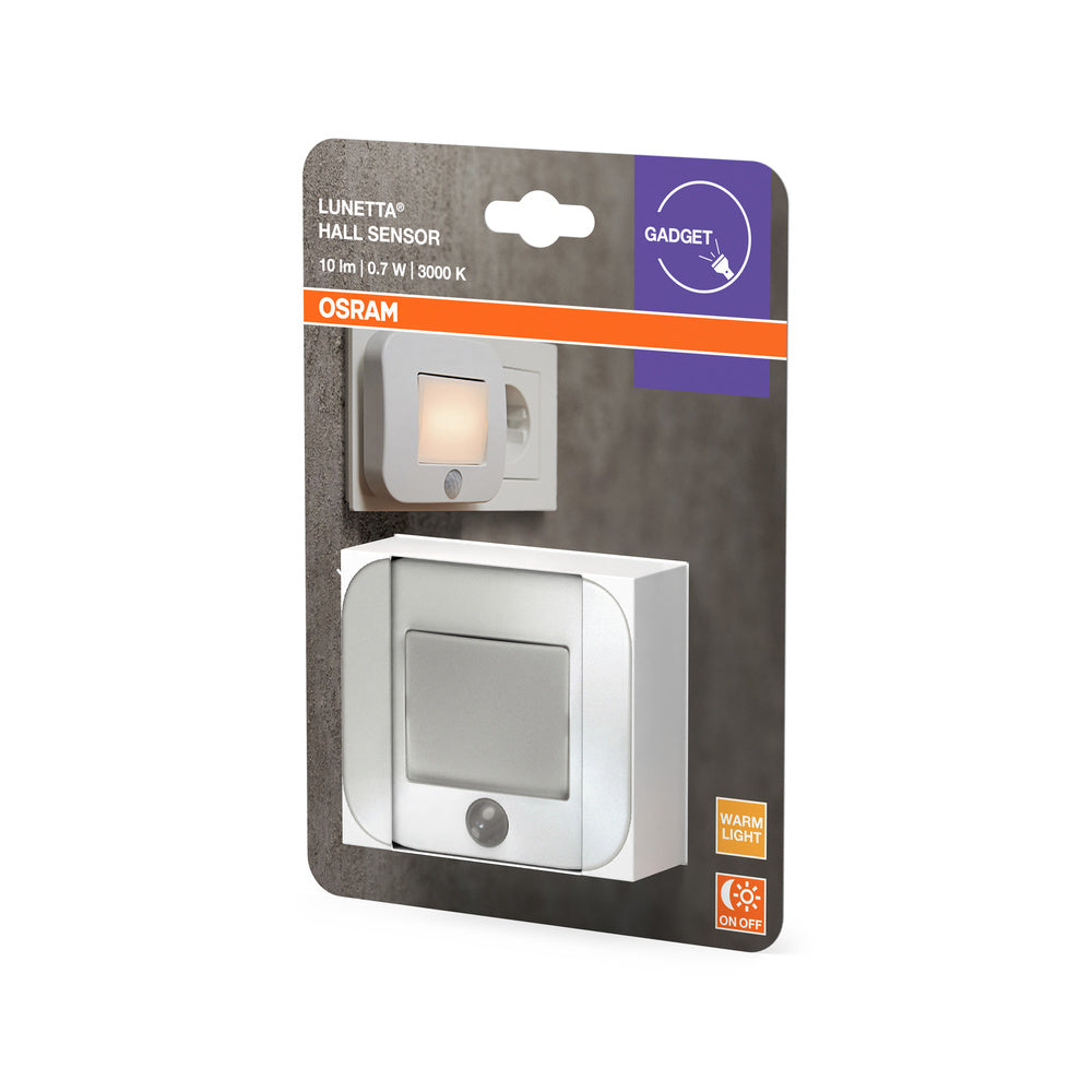 Osram Door LED – Batteriebetriebene Leuchte Mit Bewegungs- & Lichtsensor – 27 Lumen, Kaltweiß (4000K), IP44 – Für Keller, Garage, Treppenhaus – Inkl. Batterien & Schrauben