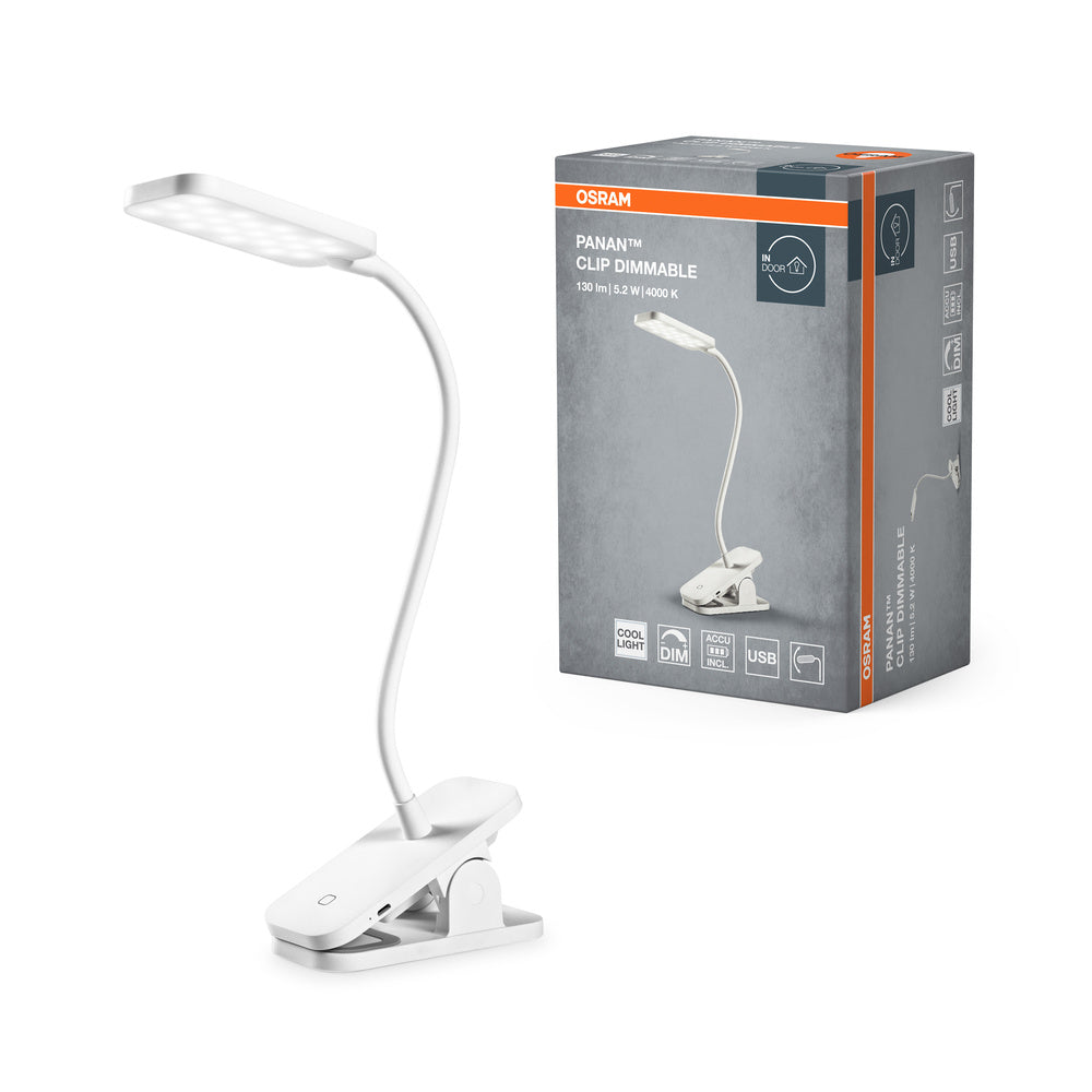 OSRAM PANAN Clip Mobile Lese- & Tischleuchte, 5,2W, 130lm