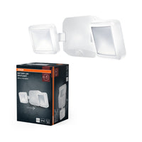 OSRAM Battery Spotlight, Außenleuchte, Weiß, 10W, 4000K, IP54, Licht- und Bewegungssensor, batteriebetrieben, einfache Montage, 480 lm