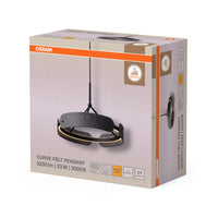OSRAM DECOR Curve Felt Pendelleuchte 33W 830 Dunkelgrau