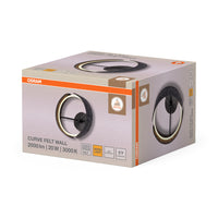 OSRAM DECOR Curve Felt Wandleuchte 20W 830 Dunkelgrau