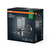 OSRAM ENDURA Classic Wandleuchte mit Sensor, Stahl, IP44