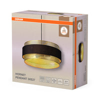 OSRAM DECOR Hornet Pendelleuchte 3xE27 Schwarz