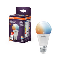 OSRAM Smart+ Lampe mit ZigBee Technologie, 9W, A60, matt, Sockel E27, Lichtfarbe Tunable White, 806lm