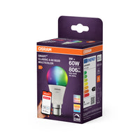 OSRAM Smart+ Lampe mit ZigBee Technologie, 9W, A60, matt, Lichtfarbe RGBW einstellbar, 806lm,  Sockel B22D