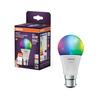 OSRAM Smart+ Lampe mit ZigBee Technologie, 9W, A60, matt, Lichtfarbe RGBW einstellbar, 806lm,  Sockel B22D