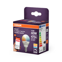 OSRAM ZigBee SMART+ Miniballform  P40 Tunable White 2700 - 6500K E14