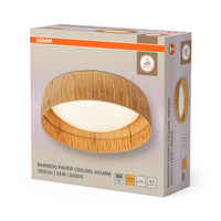 OSRAM DECOR Bamboo Paper Deckenleuchte Braun, 400mm, 18W
