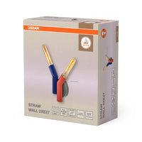 OSRAM DECOR Straw Wandleuchte, 2-flammig, E27, Multicolor