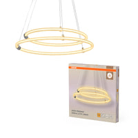 OSRAM DECOR Aura 2-teilige Pendelleuchte, 3000K, 21W, 2400lm, Click DIM