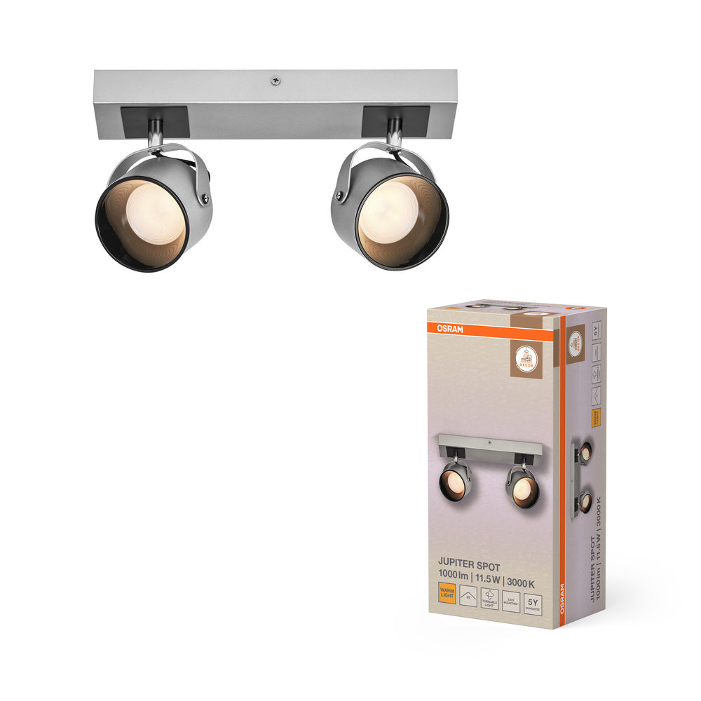 OSRAM DECOR SPOT JUPITER Deckenleuchte, 11,5W, 410lm, silber