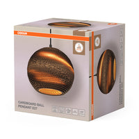 OSRAM DECOR Pendelleuchte Decor Cardboard Ball braun, E27