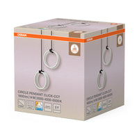 OSRAM DECOR Circle Pendelleuchte, 2 Pendel, 14W, Click CCT Black
