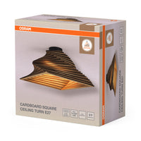 OSRAM DECOR Deckenleuchte Decor Cardboard Square Turn braun