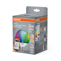 OSRAM Matter SMART+ LED Lampe CLASSIC G95, RGB,Frost-Optik, 14W, 1521lm, E27