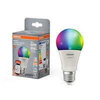 OSRAM Matter SMART+ LED Lampe, RGB, Frost-Optik, 9W, 806lm, E27