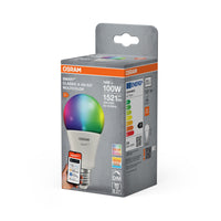 OSRAM Matter SMART+ LED Lampe CLASSIC A, RGB, Frost-Optik, 14W, 1521lm, E27