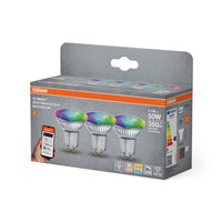 OSRAM Matter SMART+ LED Lampe Spot RGBW mehrfarbig (ex 32W) 5W / 2700-6500K GU10 3er