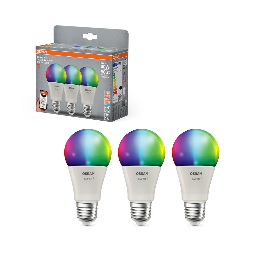 OSRAM SMART+ Matter Classic shapes Multicolor 9W 827–865 Multicolor E2