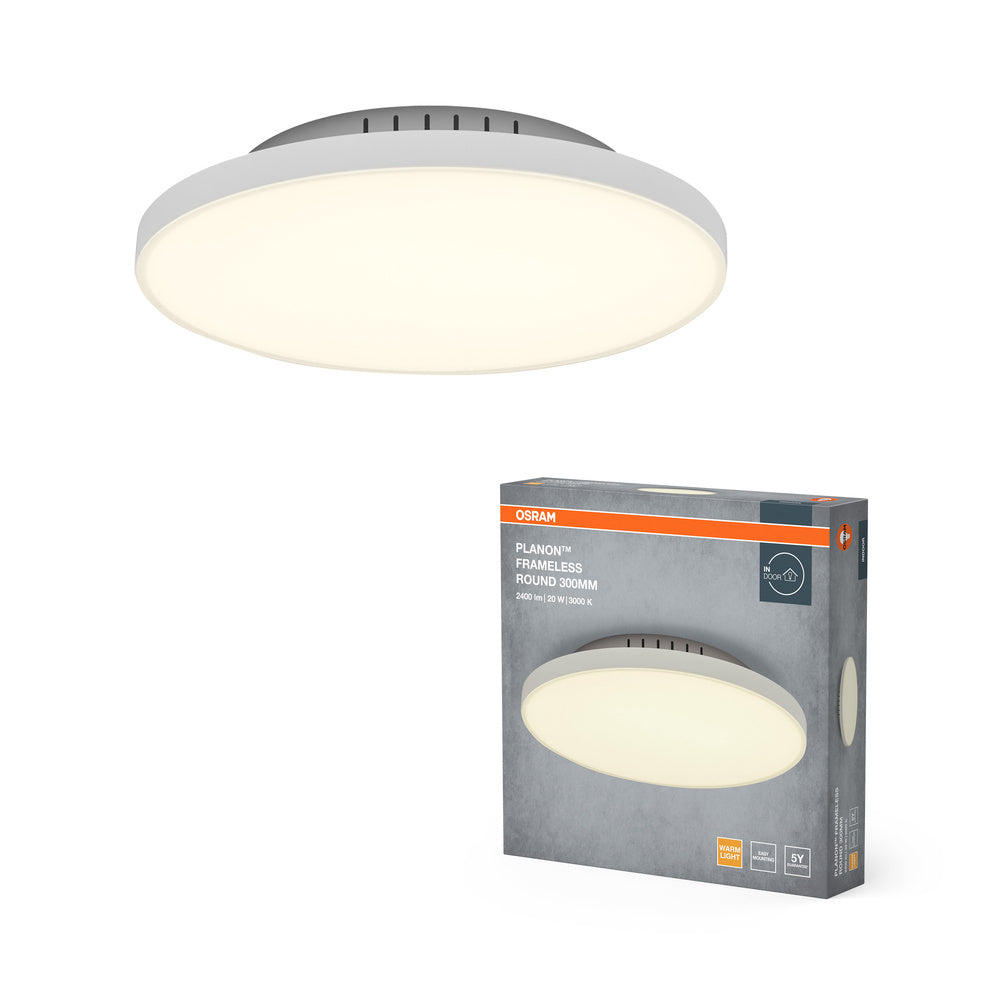 OSRAM Planon Frameless Round Deckenleuchte, 19W, 300mm