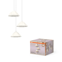 OSRAM DECOR Pendelleuchte 3-flammig Decor Lotus Leaf weiß, E14