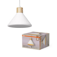 OSRAM DECOR Plaster Wood Gips Pendelleuchte, E27, 220 mm