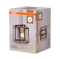 OSRAM DECOR Nairobi Pendelleuchte, schwarz, E27-Sockel