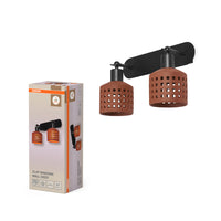 OSRAM DECOR Clay Windows Wandleuchte Braun, 2-flammig, E27