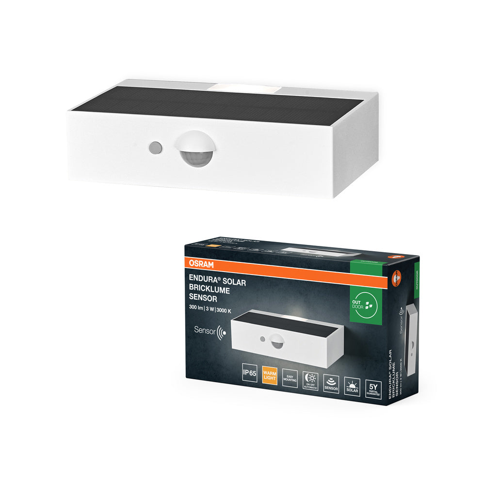 OSRAM ENDURA STYLE BRICKLUME Solar Wandleuchte, 3W, weiß