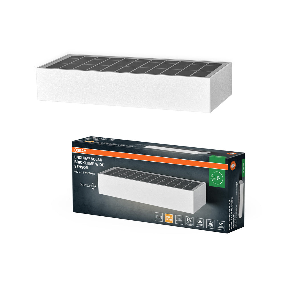 OSRAM ENDURA STYLE BRICKLUME Solar Wandleuchte, 6W, weiß