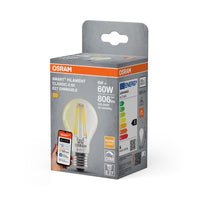 OSRAM Matter SMART+ Classic LED Lampe Filament dimmbar 60 5,5W E27