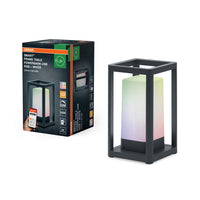 OSRAM SMART+ Wifi Table Frame  Powerbank USB RGB Outdoor Tischleuchte mobil nutzbar, schwarz, 3000K  12x20,3cm