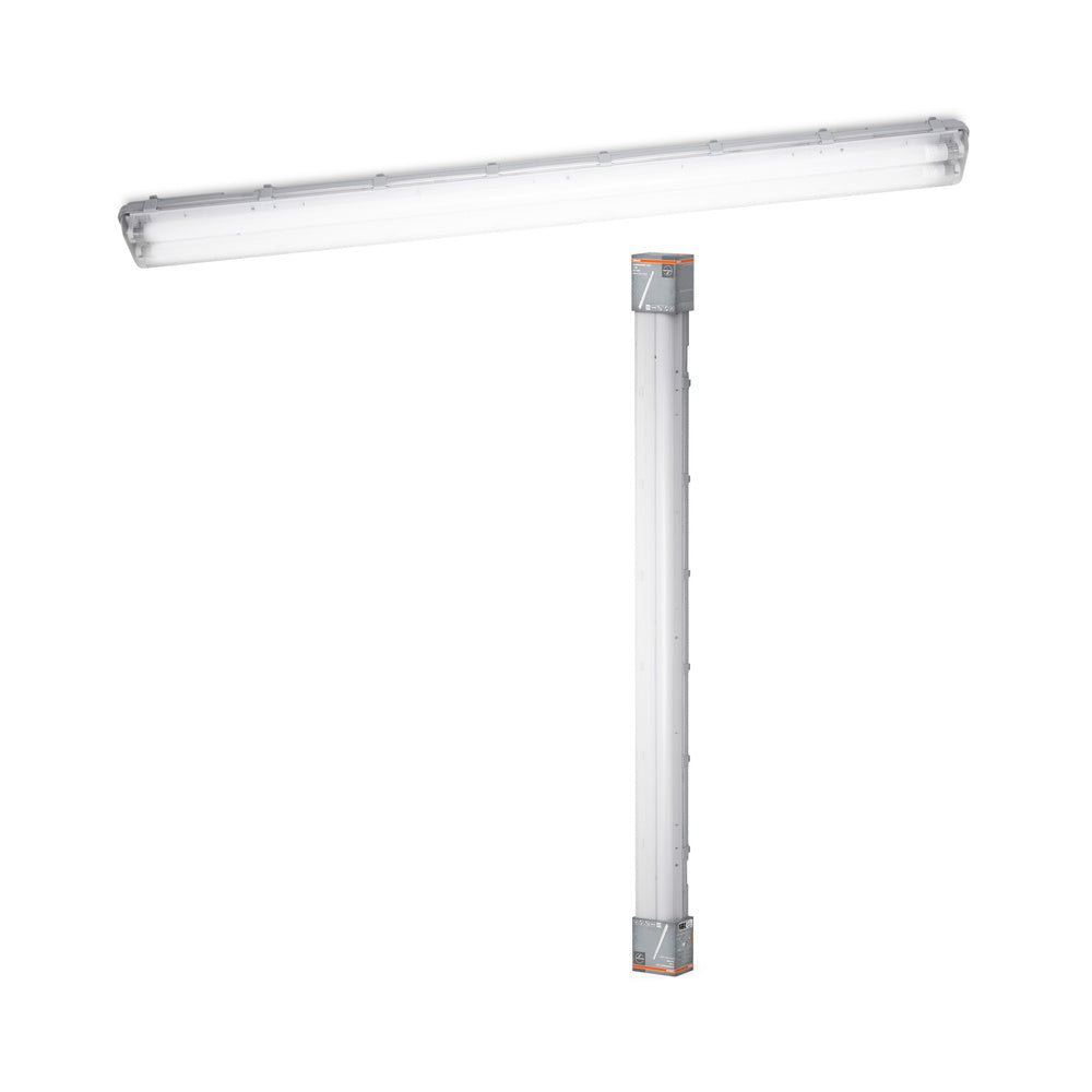 OSRAM SubMARINE LED Feuchtraum-Leuchte, Kaltweiß, 1565 mm x 115,0 mm x 86,0 mm, mit 2x Wechselbaren Led Röhren 1,5m Länge