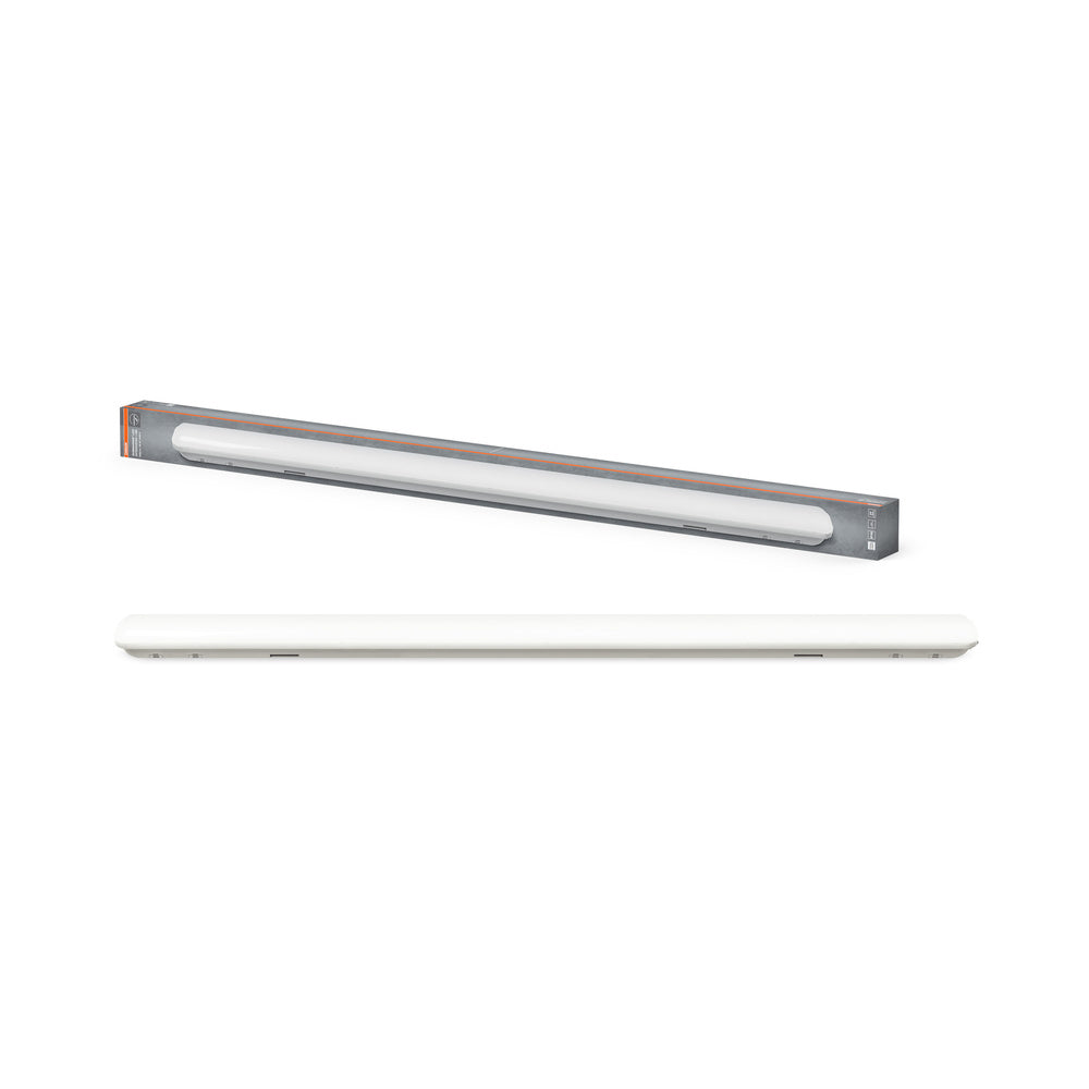 OSRAM LED Feuchtraum-Leuchte, Leuchte für Außenanwendungen, Kaltweiß, 1480 mm x 86,0 mm x 72,0 mm, SubMARINE Integrated, Grau, 1,5m Länge