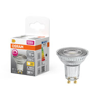 OSRAM Superstar Reflektorlampe, klares Glas ,Warmweiß (2700K), 230 Lumen, Ersatz für herkömmliche 35W-Leuchtmittel, dimmbar GU10