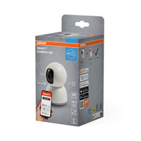 AKTION - OSRAM Wifi SMART+ Smarte Indoor Überwachungskamera Weiß inkl. Gratis Smart Plug