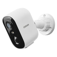AKTION - OSRAM Wifi SMART+ Smarte Outdoor Überwachungskamera Solar Weiß inkl. Gratis Smart Plug