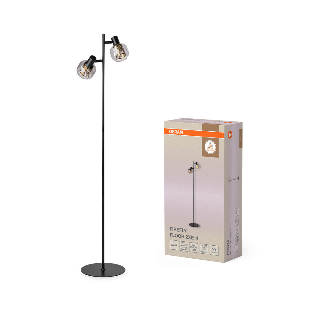 Decor Firefly Floor 2xE14 Black