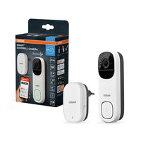 AKTION - OSRAM Wifi SMART+ Smarte Outdoor Kamera-Türklingel Weiß inkl. Gratis Smart Plug