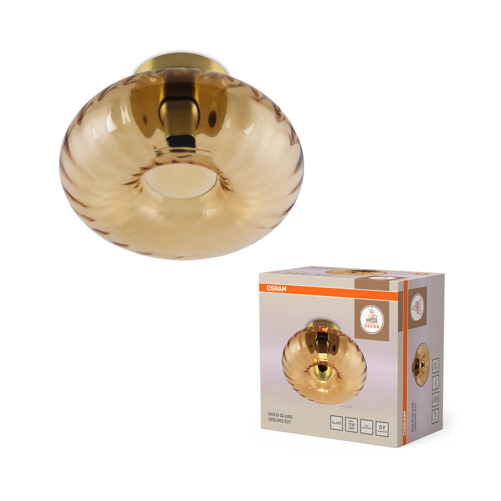 OSRAM DECOR Gold Glass Deckenleuchte E27 Gold