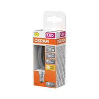 OSRAM Retrofit Classic B LED Lampe Kerzenform (ex 25W) 2,5W / 2700K Warmweiß E14