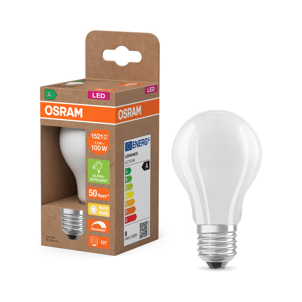 OSRAM SUPERSTAR+ CLASSIC A GLFR 100 Lampe, 8,2W, 1521lm , Warmweiß