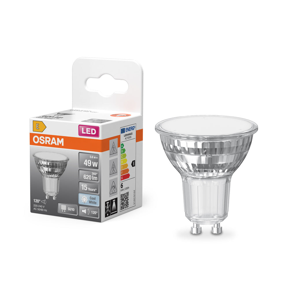 OSRAM LED Reflektor Lampe LED STAR PAR16 6.9W 840 GU10 620lm, 620 lm, 4000 K, Kaltweiß