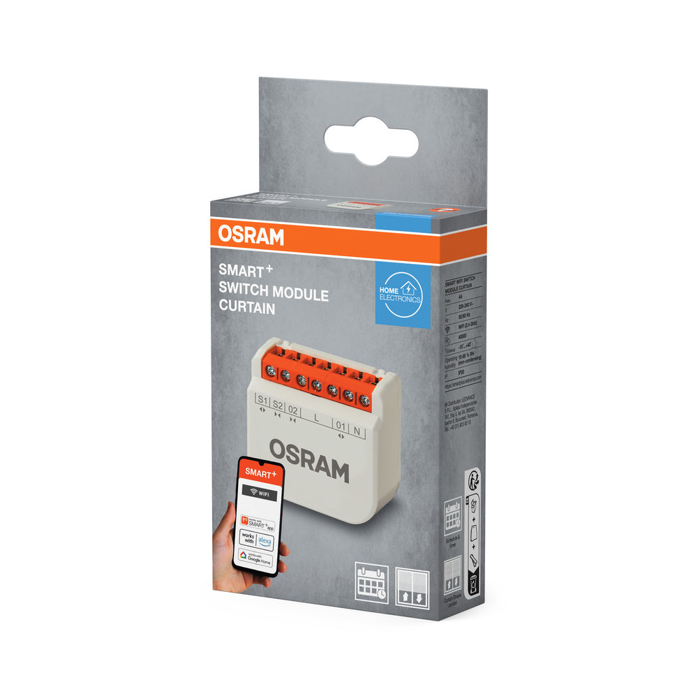 SMART+ WIFI SWITCH MODULE CURTAIN White