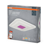 OSRAM Wifi SMART+ ORBIS SADDIE LED RGBW mehrfarbig Deckenleuchte 50x50cm Tunable Weiß 36W / 2700-6500K