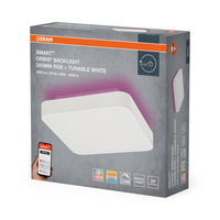 OSRAM Wifi SMART+ ORBIS BACKLIGHT LED Deckenleuchte RGBW mehrfarbig 35x35cm Tunable Weiß 28W / 3000-6500K weiß