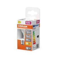 OSRAM LED Lampe LED Retrofit CLASSIC P 2.5W 827 Frosted B22d, 250 lm, 2700 K, Warmweiß