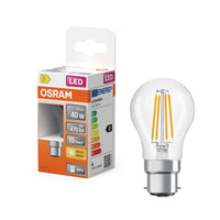 OSRAM LED Lampe LED Retrofit CLASSIC P 4W 827 Clear B22d, 470 lm, 2700 K, Warmweiß